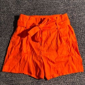 Orange shorts size 0